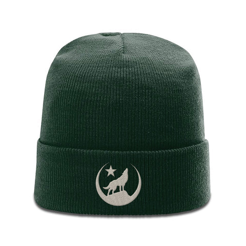 Howling Wolf knit beanie